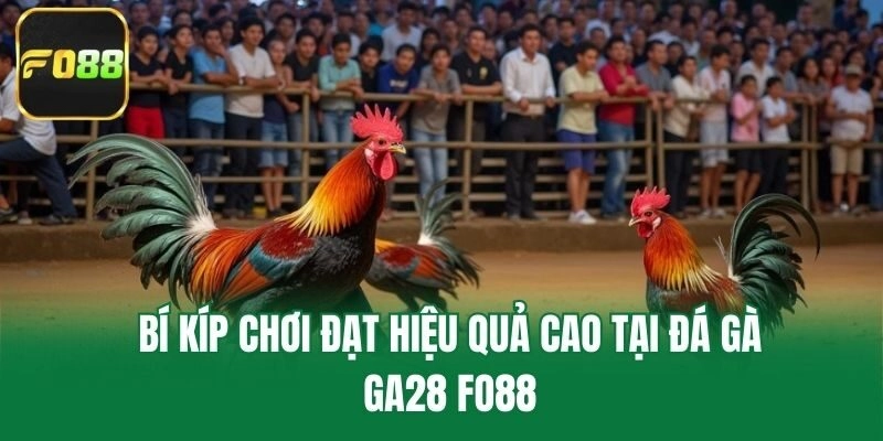 Bí kíp chơi đạt hiệu quả cao tại đá gà ga28 Fo88